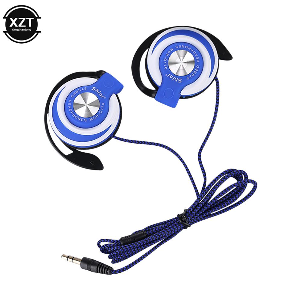 High Quality Wired Headphones HIFI Heavy Bass Headset Over-ear Adjustable Ear hook Earphones Music Earphone for Phone