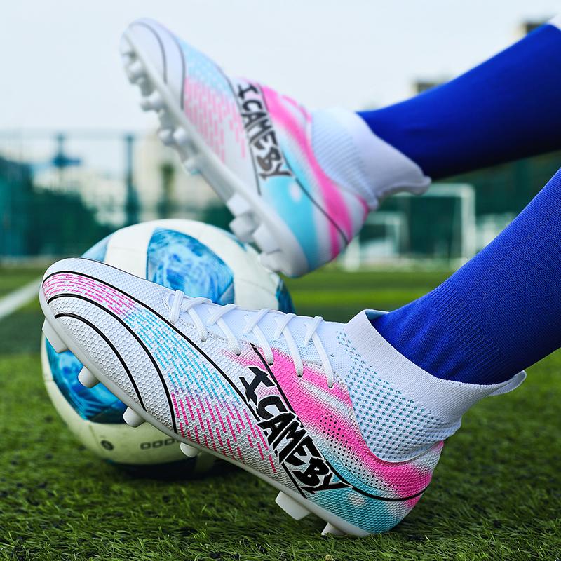 31-48 Große Fußballschuhe für Herren mit langen Nägeln, rutschfest, verschleißfest, TPR, künstliche Corthiro, Outdoor-Fußballschuhe für Jugendliche