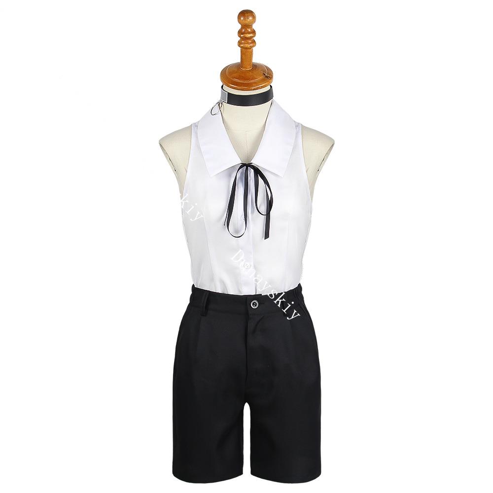 Anime Reze Cosplay Damen Kostüm Bo-mb Shirt Outfits Krawatte Kurzer Hals Reze Perücke Halloween Kleidung
