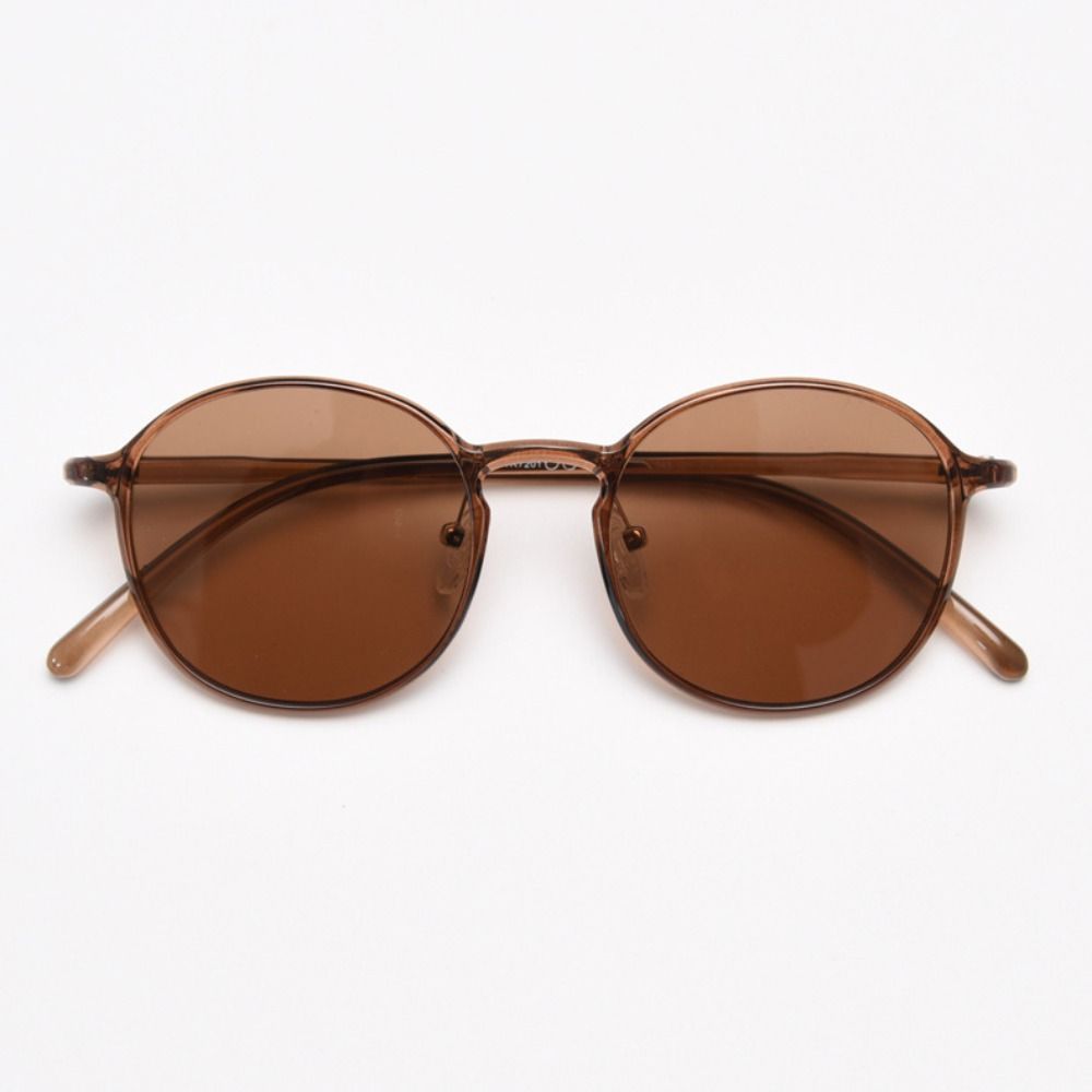 Round Frame UV Resistant Glasses Classic Driving Sunglasses Lightweight Casual Eyewear  Travel