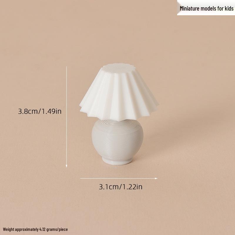 Dollhouse Retro Bedside Lamp Miniature Furniture Decoration