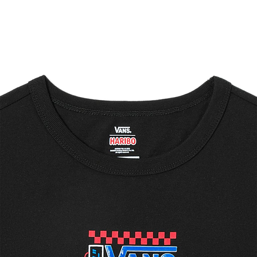 Vans X Haribo Cartoon Bear Print Round Neck Short Sleeve T-Shirt Women Tops Black VN00046TBLK