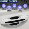 ZIMISI 8PCS Car Door Handle Bowl Sticker, Reflective Anti-Scratch Auto Door Handle Cup Protector, Self-Adhesive Door Side Handle Paint Protective