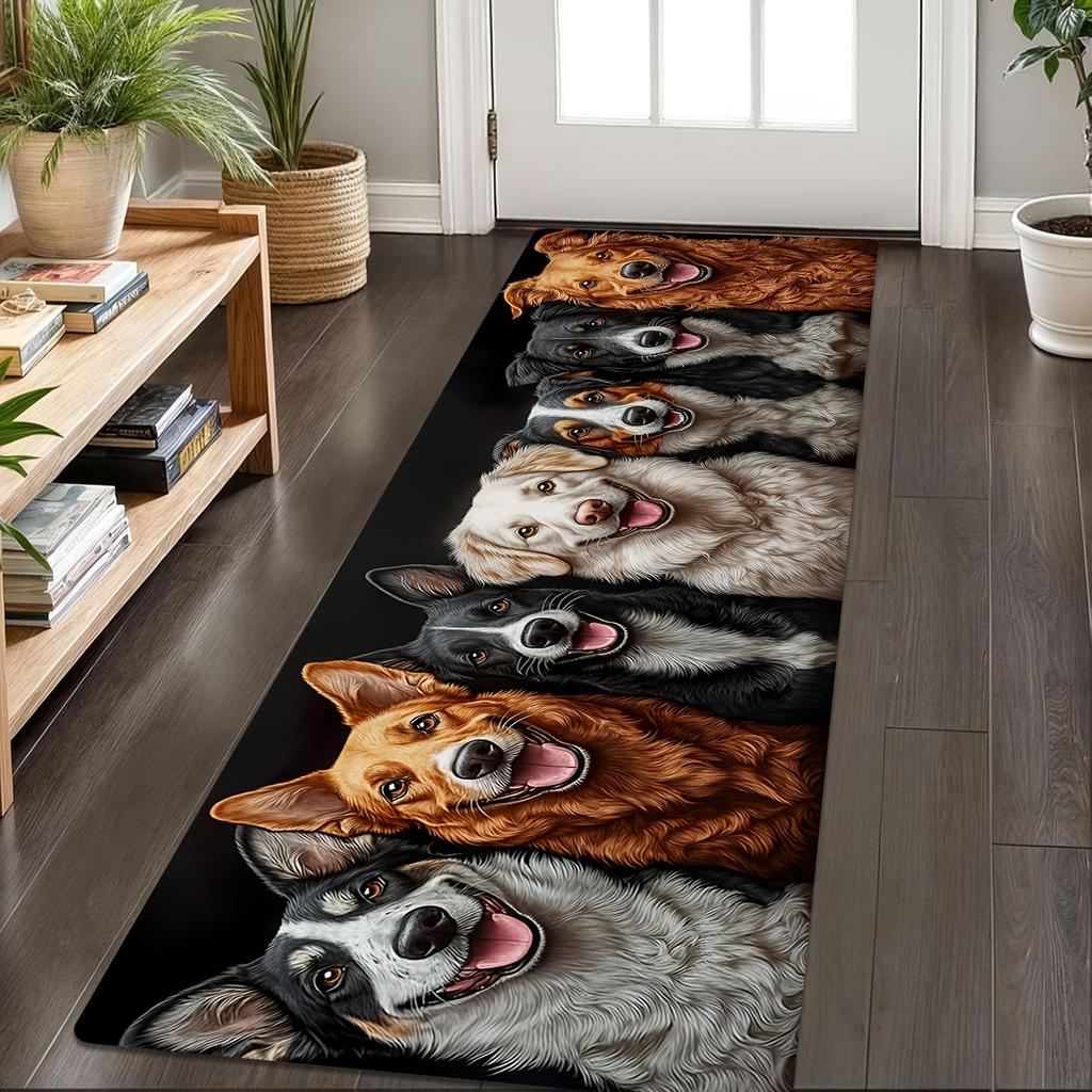 1Pcs Anti Fatigue Kitchen Rugs, 1Pc Cute D Print Waterproof Non-Slip Thick Cushioned Kitchen Mat Heavy Duty Comfort Standing Mat