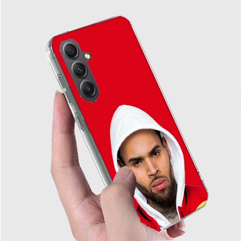 Chris Brown American Rapper Phone Case for Samsung A16 A26 A36 A56 A17 A37 A57 A07 A06 A02S A03 A04S A05S Galaxy Note 20 10 A50S