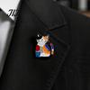 Alloy Backpack Accessory Cartoon Cat Brooch Pin, Mini Enamel Badge Animal Shape Ornament Clothing Jewelry for Women Men Lapel Pin
