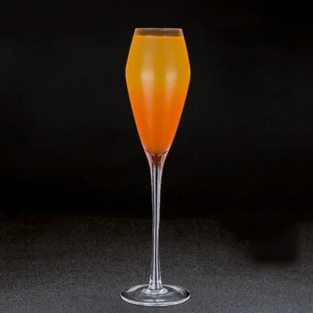 1 PIÈCE Verres Flûtes à Champagne Bordure Or Verres à Cocktail Élégamment Conçus Soufflés à la Main, Sans Plomb, Coupes à Champagne