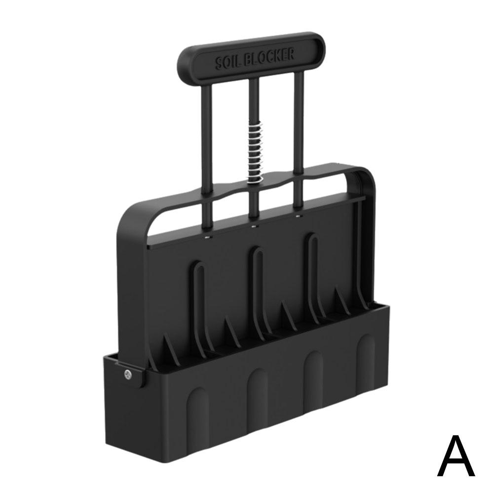 Handheld Seedling Soil Blocker Soil Block Maker Seedling Nursery Tools Soils Blocking Garden Tool чёрный