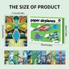 Paper Airplane Colorful Toys with 12 Patterns Creative Plane Paper Activity Books for Teenagers Educational Activities Xmas Gift