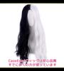 CaseEden Cosplay Wavy Center Heat Black WIG6196 Wig, Hair, Part, Long, 60cm, Resistant, & Silver,