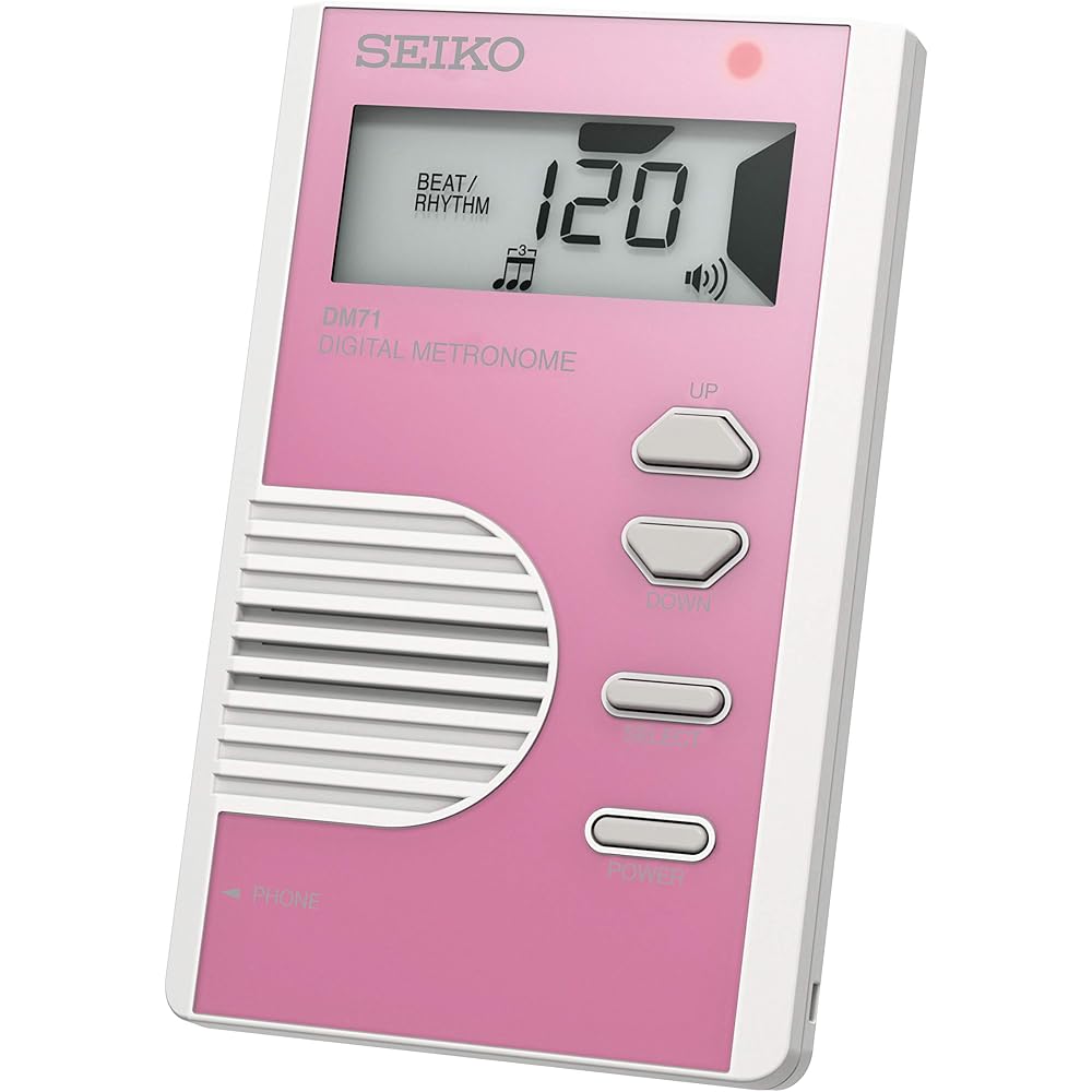 SEIKO Digital Metronome, Slim Design, Pearl Pink, DM71P