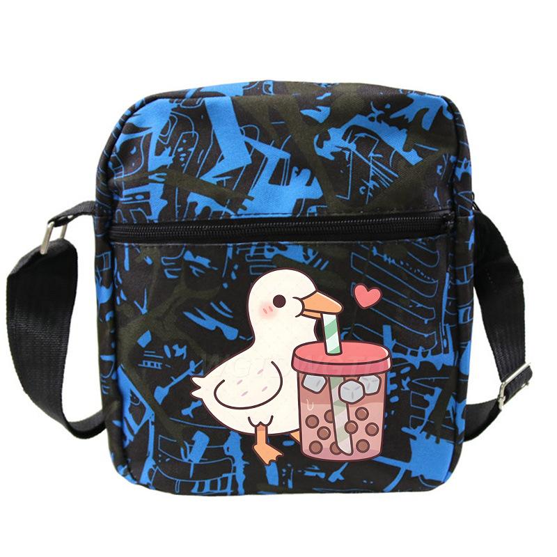 Cute printed shoulder bag casual multi-functional oblique span bag small bag student stationery bag