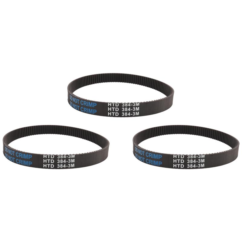 

3Pcs 3M-384-12 Drive Belt For Electric Bike E-Bike Scooter Motorcycle-A02G чорний