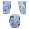 Tonform 3D Skulpturform Wiederverwendbare Harzguss Silikonform zur Herstellung von Kerzen Gips Ornament Fondant Ton Handwerk
