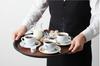 WAITER'S TRAY FOR CARNIVAL NON-SLIP WOOD IMITATION BROWN ROUND 36Cm