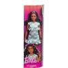 Barbie Fashionista Green Gingham Dress Doll Playset for Kids Age 3 and Up Green
