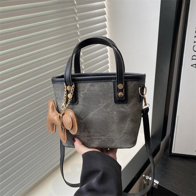 

Модная женская дизайнерская сумка-тоут кроссбоди - Стильная, универсальная, высококлассная сумка-ведро на плечо No Pendant