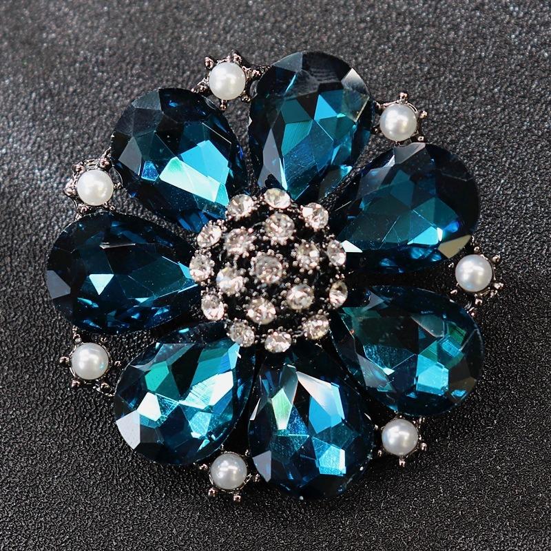 Genuine Professional Amasht Brooch Retro High-end Temperament Luxury Pearl Diamond Pin Women's Suit and Accessories