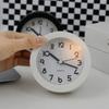 Retro Desk Clock Non-Ticking Electronic Clock Wake-up Artifact Silent Alarm Clock  Bedside Use