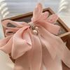 Korean Summer Organza Oversized Bow Hairpin for Women