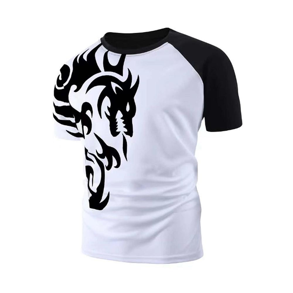 

Футболка с тигром, модная мужская футболка с 3d короткими рукавами, уличные повседневные спортивные топы, пуловер большого размера с круглым вырезом, летняя мужская одежда в стиле ретро 6XL