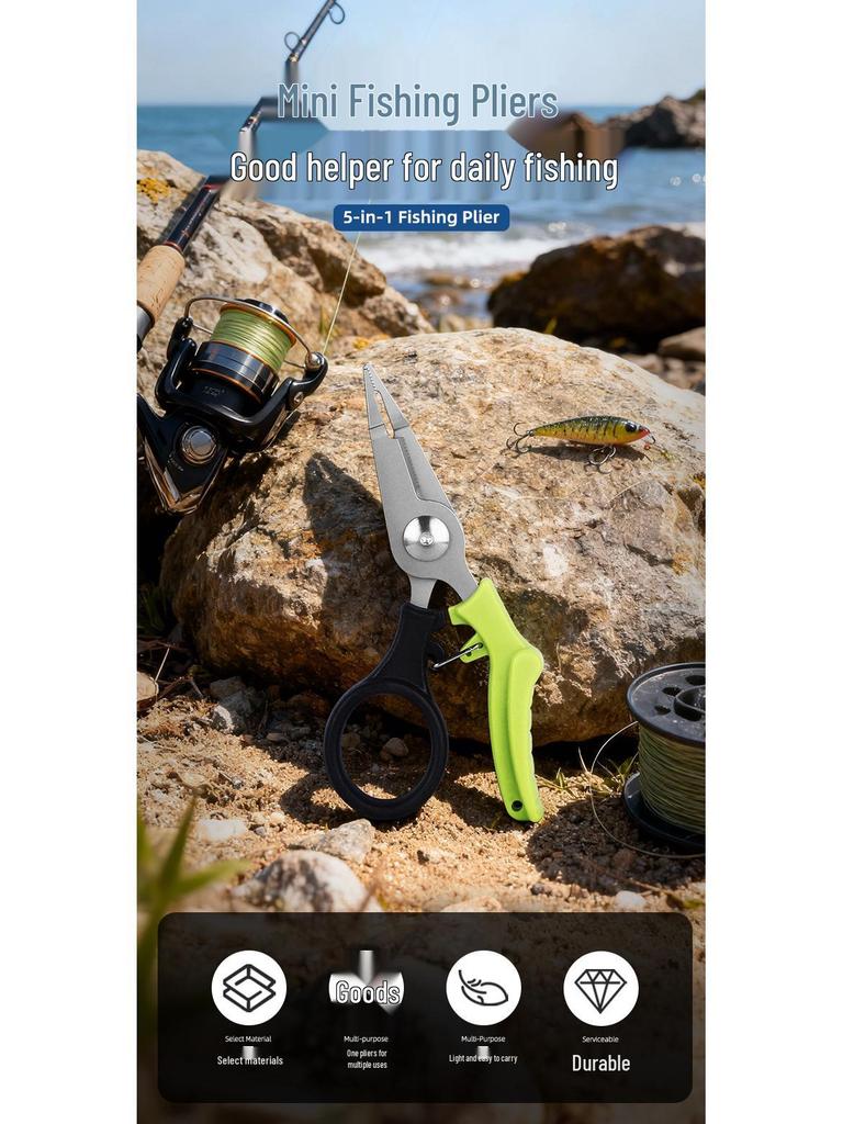 Multi-functional Fishing Scissors: Mini Portable Lure Pliers and Cutter Set