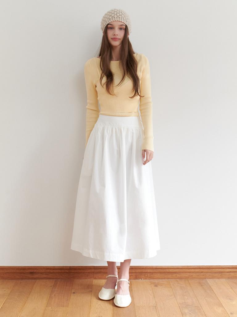 Liel Villa Bustier Knit_2Piece (Yellow)