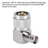1PCS UHF PL 259 Male To BNC Female Right Angle Adapter RF Coaxial Adapter Connector