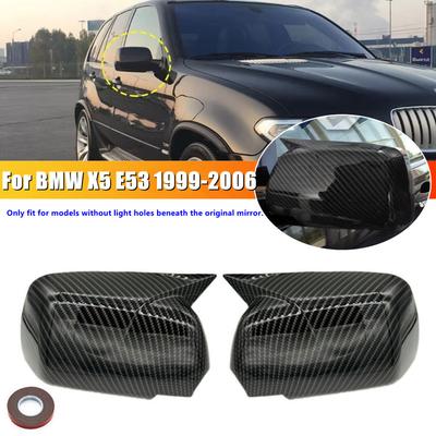 For BMW X5 E53 1999 2000 2001 2002 2003 2004 2005 2006 Car Rearview Side Mirror Cover Wing Cap Door Exterior Housing Shell Trim