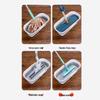 Foldable Bucket Wash Mop: Portable, Flat Design for Car & Home Use