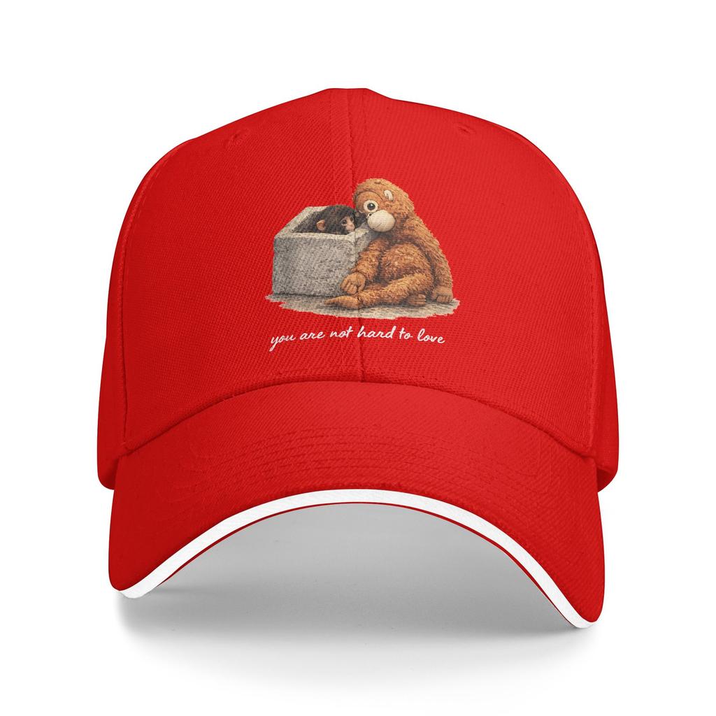 Adorable Cute Baby Monkey Punch Baseball Cap Hunting Camping Sun-Proof Trucker Hat Men Adult Streetwear Design Snapback Cap