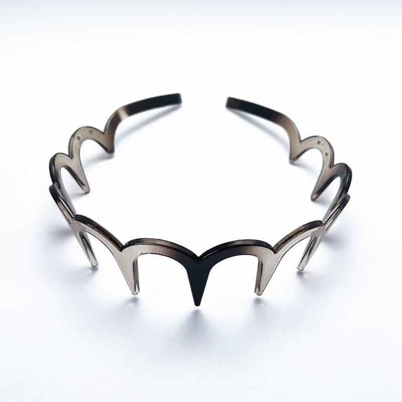 

Волнистая нескользящая унисекс повязка на голову с зубчиками для умывания лица - материал ПК