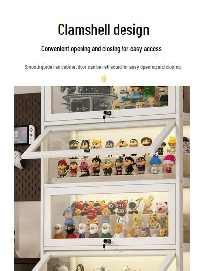 Acrylic Glass Display Cabinet with Lock for Toys and Prizes