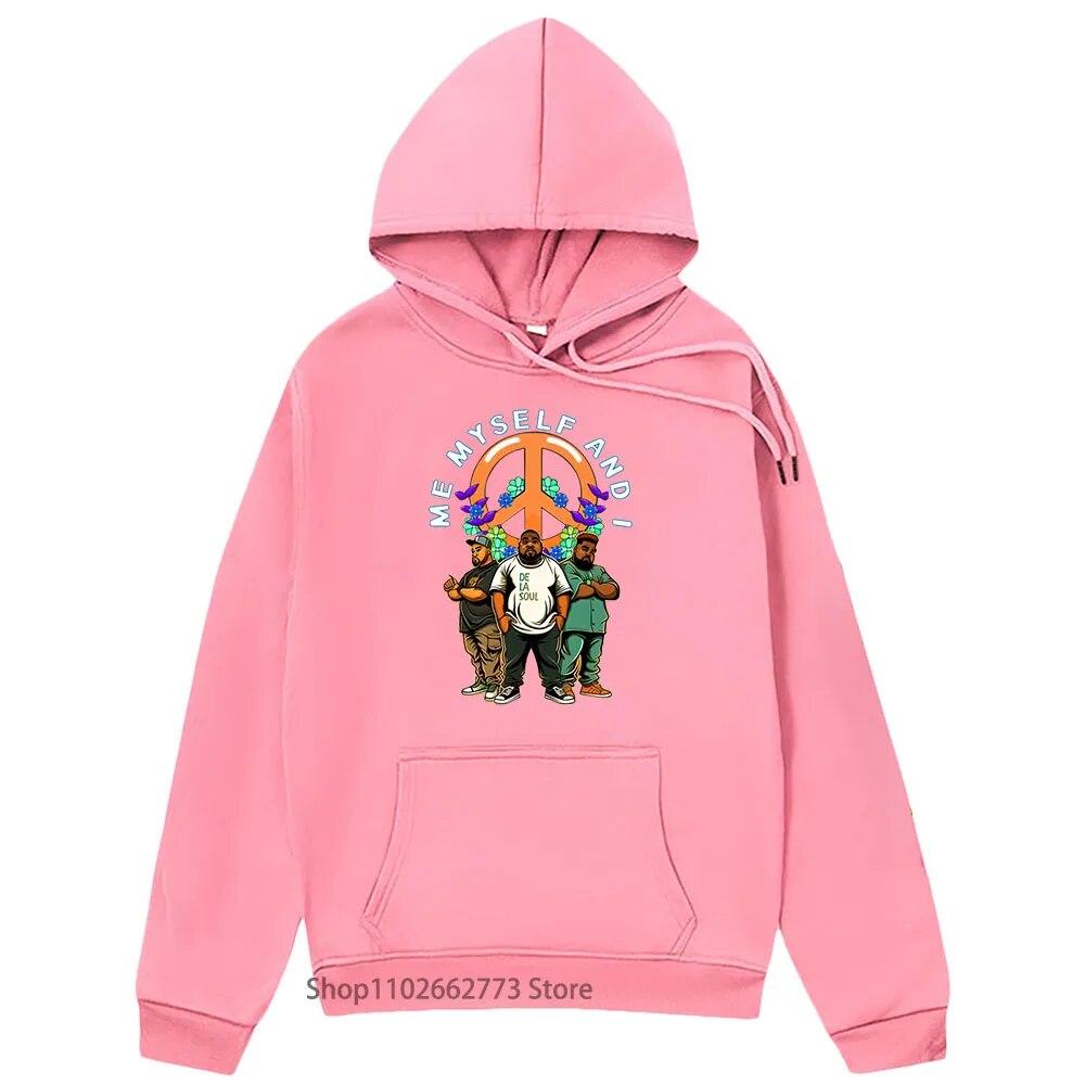 De La Soul Anime Graphic Sweatshirts Hippie Cartoon Tops Cute Unisexga/comic Hoodies Long Sleeve Clothes Unisex/women Y2k Sudaderas