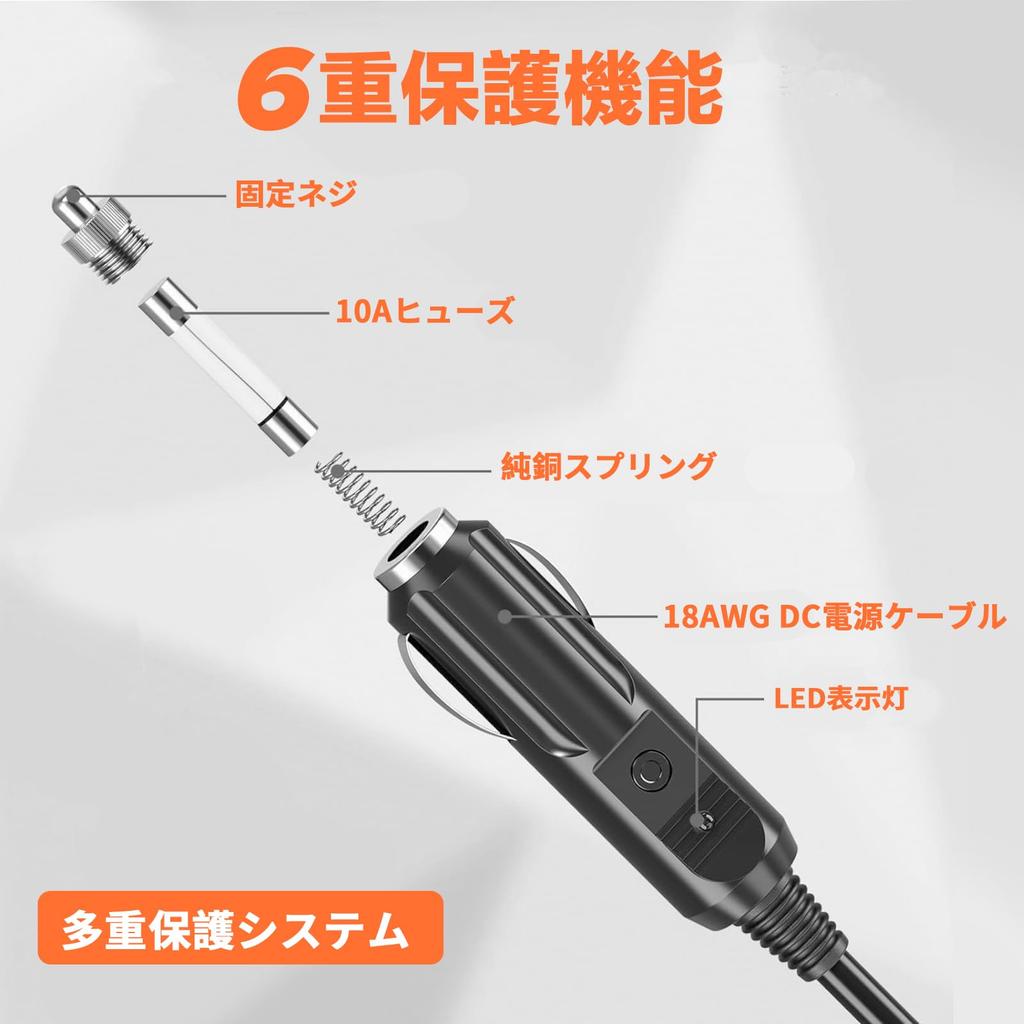 JLY Cigarette Adapter 5.5mm x 2.1mm Compatible with 24V-12V 3A