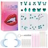 Dental Diamond Tooth Decoration, Tooth Diamond Tool Diy Set, Tooth Sticker, Diamond Love Horse Eye Decoration
