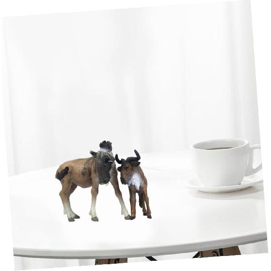 

SAFIGLE Африканская Модель Настольный Топпер Домашние Украшения Фигурки Диких Животных Масштабная Модель Животные Реалистичная Игрушка Животное Домашние Животные Коровы Украшения для Детей