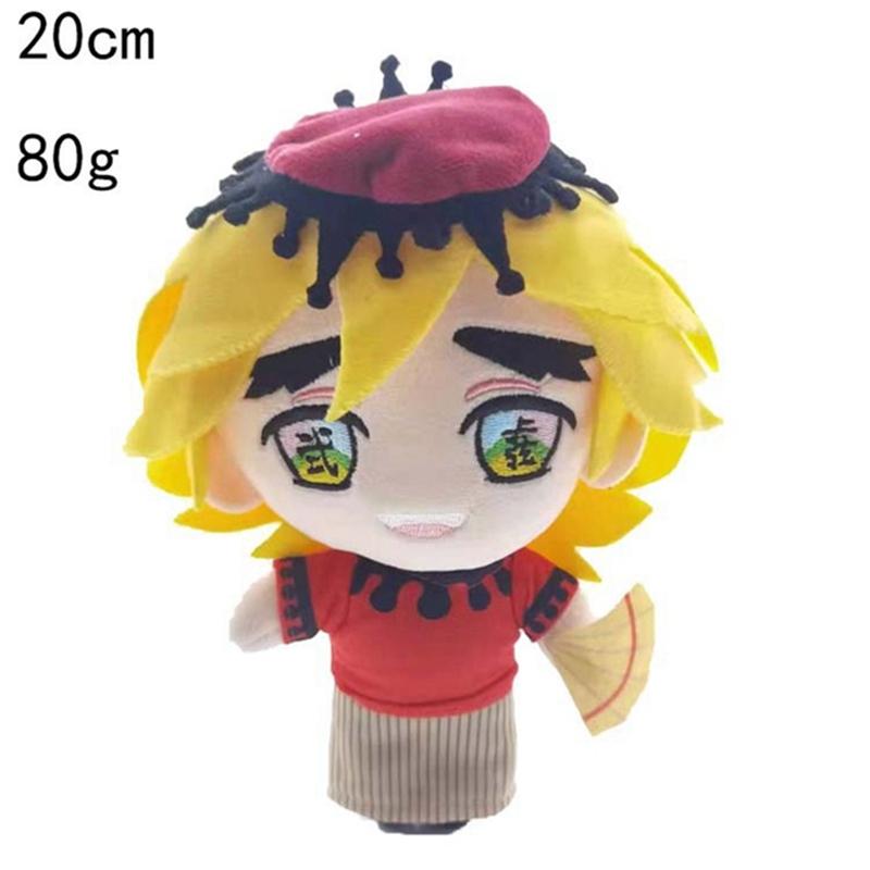 Demon Slayer Anime Plush Toys 20cm Devil's Blade Cartoon Figure Manga Dolls Kimetsu Tanjirou Nezuko Kids Birthday Gifts Decor