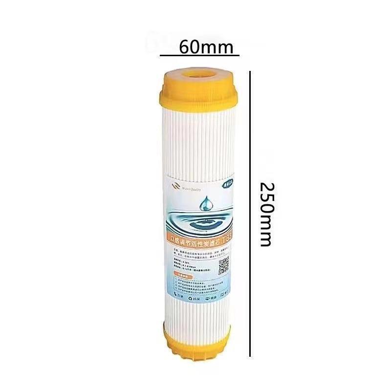 Set de filtre de purificare a apei granulare cu carbon activat de 10 inchi, diametru exterior de 6 cm, uz casnic