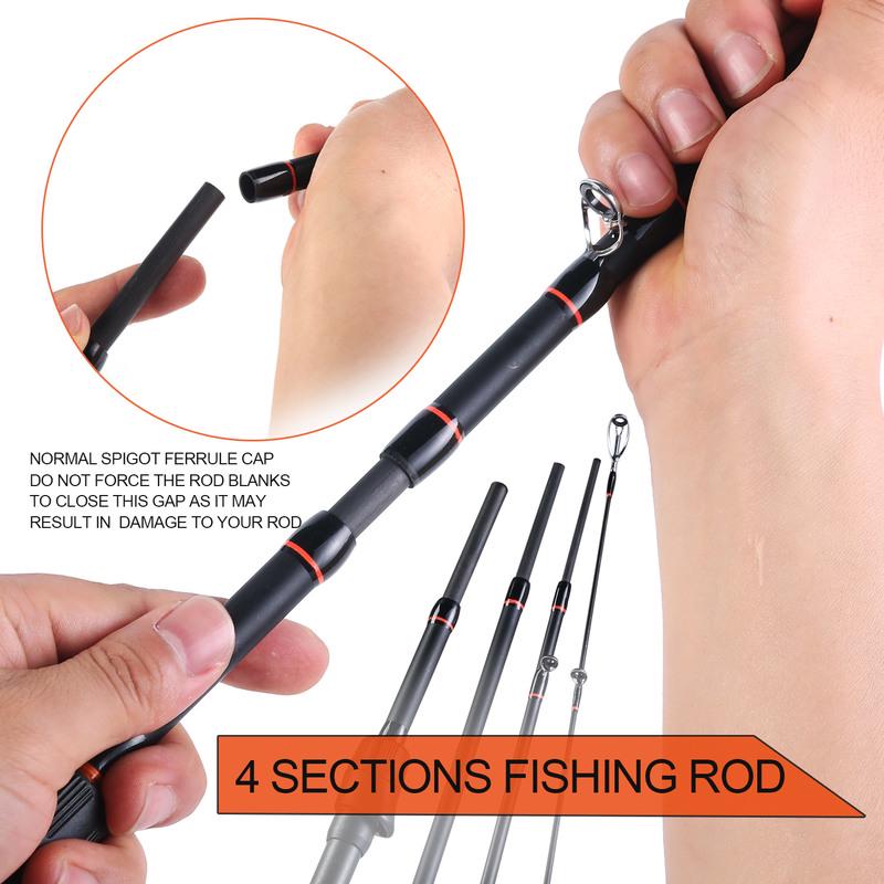Fishing Rod Carbon Fiber  1.8m/2.1m Casting Fishing Rod  for Carp Fishing Tools Travel Fishing Rod