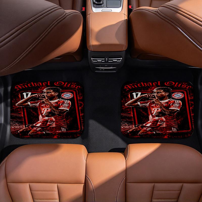 Mtdmichael Olise Black Full Coverage All-Season Car Floor Mats, XPE Non-Slip Wear-Resistant Textured Carpets for SUV Interiors