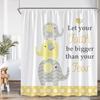 Cartoon Shower Curtain Ocean Animals Blue Whale Tropical Fish Lion Plantes Kids Bathroom Decor Polyester Bath Curtain with Hooks