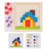 100pcs Wooden Colorful Counting Blocks Game  Educational Puzzle Toy for Youngsters, Enhances Cognitive Skills,Early Learning Imagination,Mixed Colors