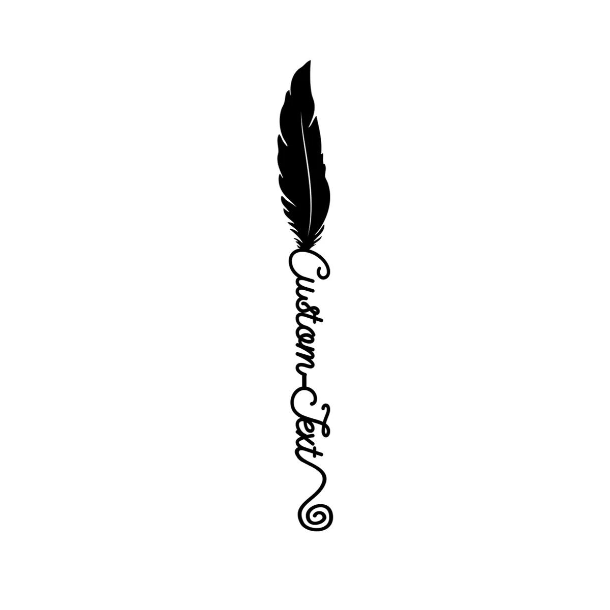 

Vintage Metal Feather Bookmark, Personalized Gift for Book Lovers, Teacher Appreciation, Back to School, Unique Wall Decor