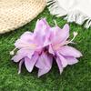 AWAYTR Solid Color Artificial Lily Duckbill Hairpin Floral Hair Clips Valentine Headwear Girl Hair Accessories Festival Gift