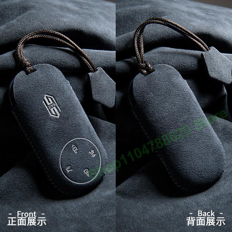 For Huawei Shangjie H5 Key Case High-end Suede Remote Control Bluetooth Card Car Buckle Case Case for Men and Women