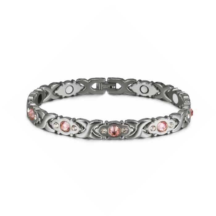 

Vinterly Energy Magnetic Bracelets for Women Health Rose Gold Color Bracelet Femme Stainless Steel Chain Link Bracelets Bangles