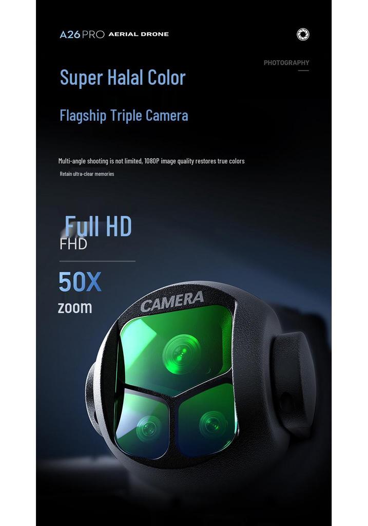 A26 PRO Brushless GPS Drone: Professional HD Aerial Photography Quadcopter with Obstacle Avoidance.
