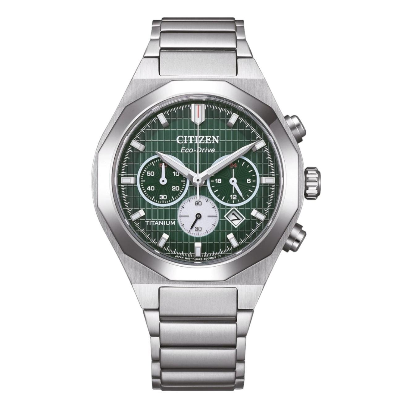 

Citizen Мужские часы Zenshin Senkei Super Titanium Sapphire CA4691-59X зелёный