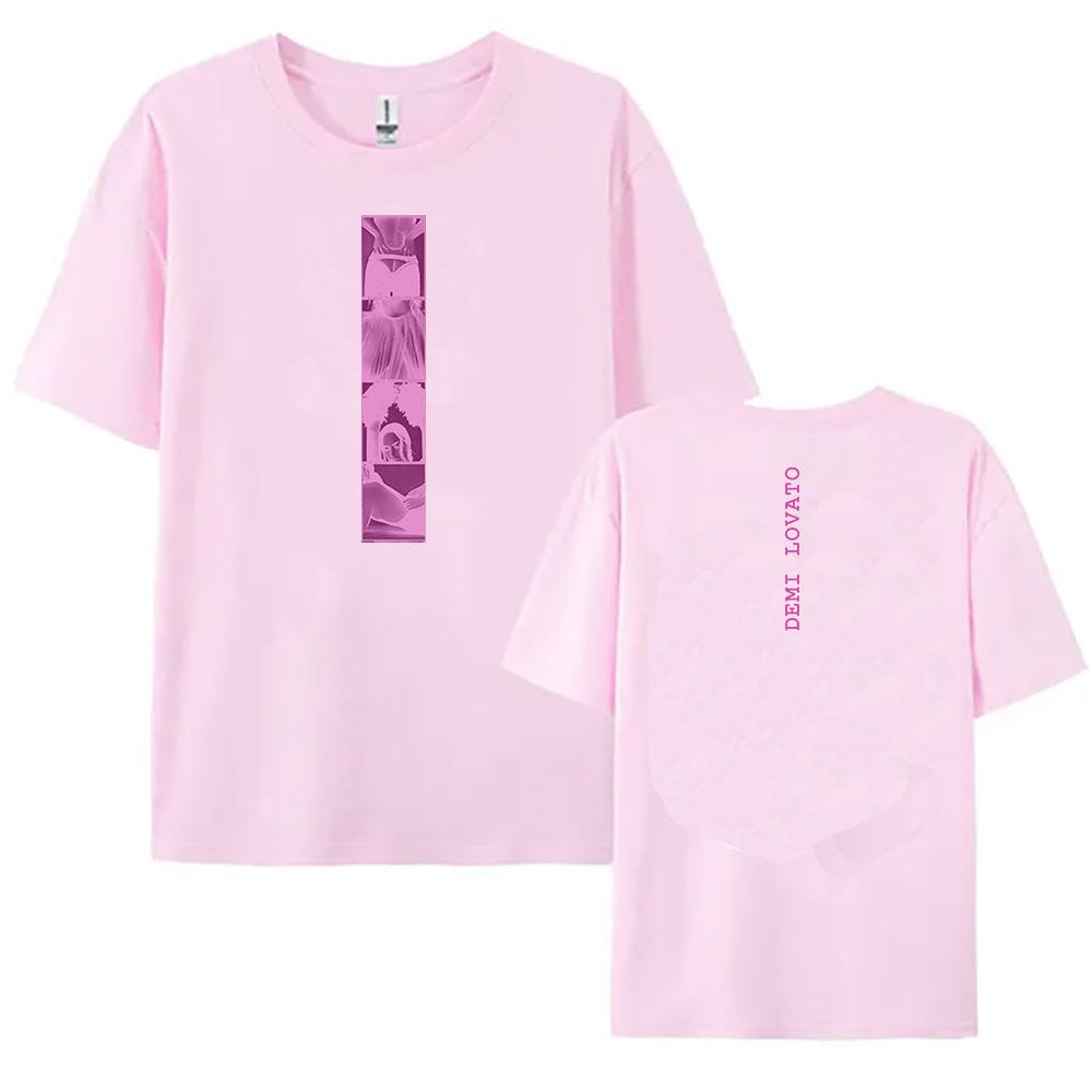 DEMI LOVATO Hot Selling 100%cotton men's shirt hip-hop Y2k Graphics short sleeve oversized Women's Short Sleeved Cheap Tshirt